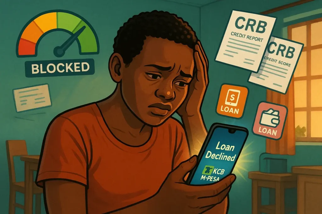 Why is my KCB M-PESA loan declined?